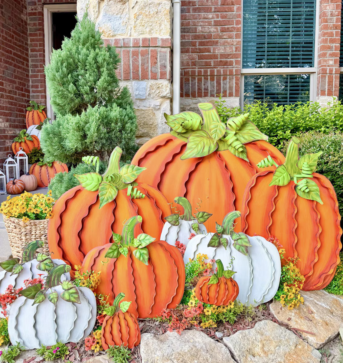 Biggest Ribbon Pumpkin Ever Orange