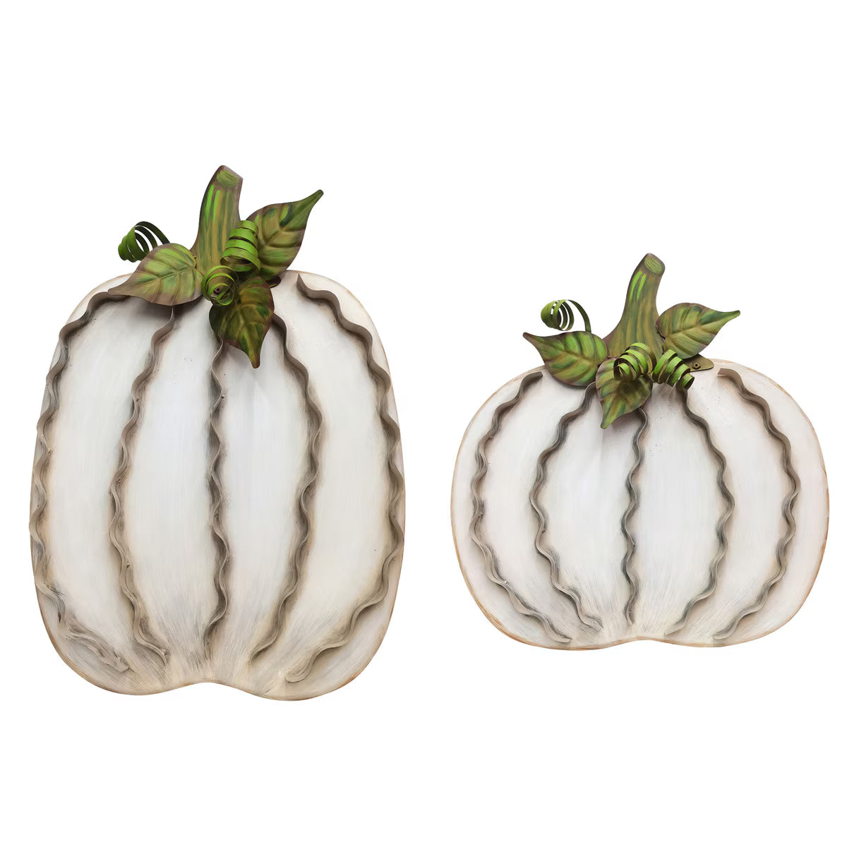 Large Ribbon Pumpkins Cream
