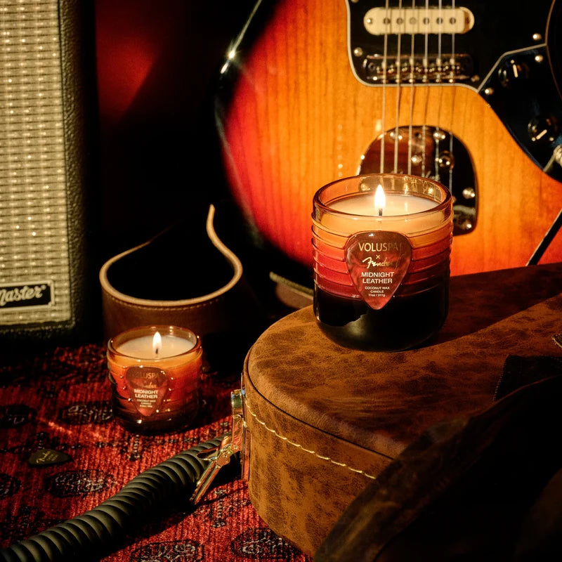 Midnight Leather Mini Boxed Candle