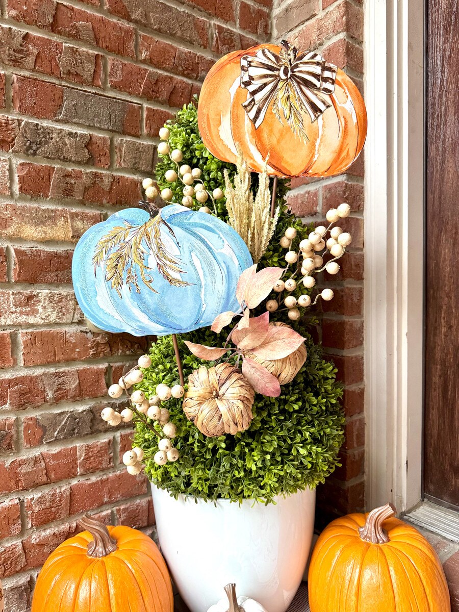 Whimsical Wheat Pumpkin