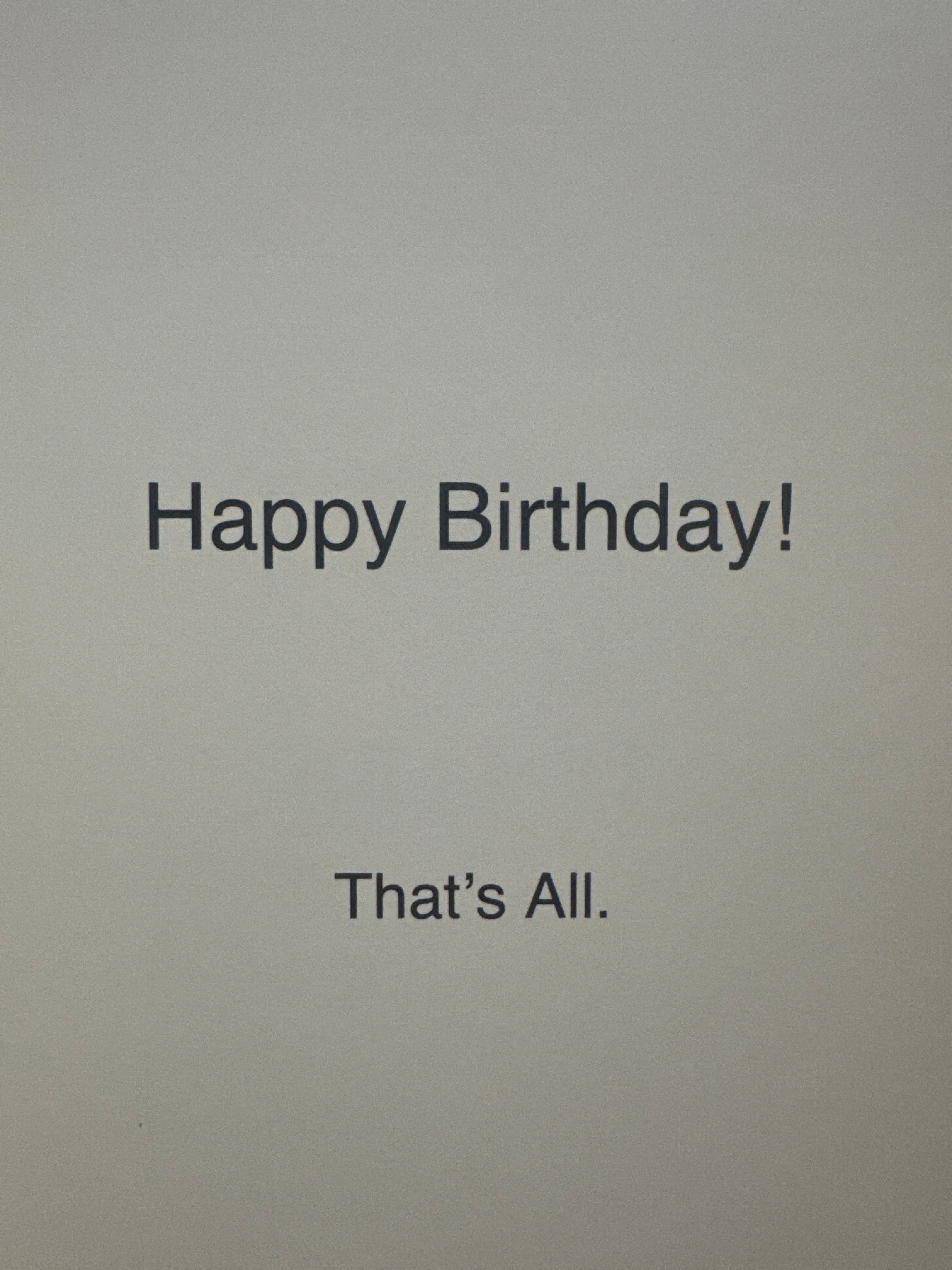 Feel You're Old Birthday Card