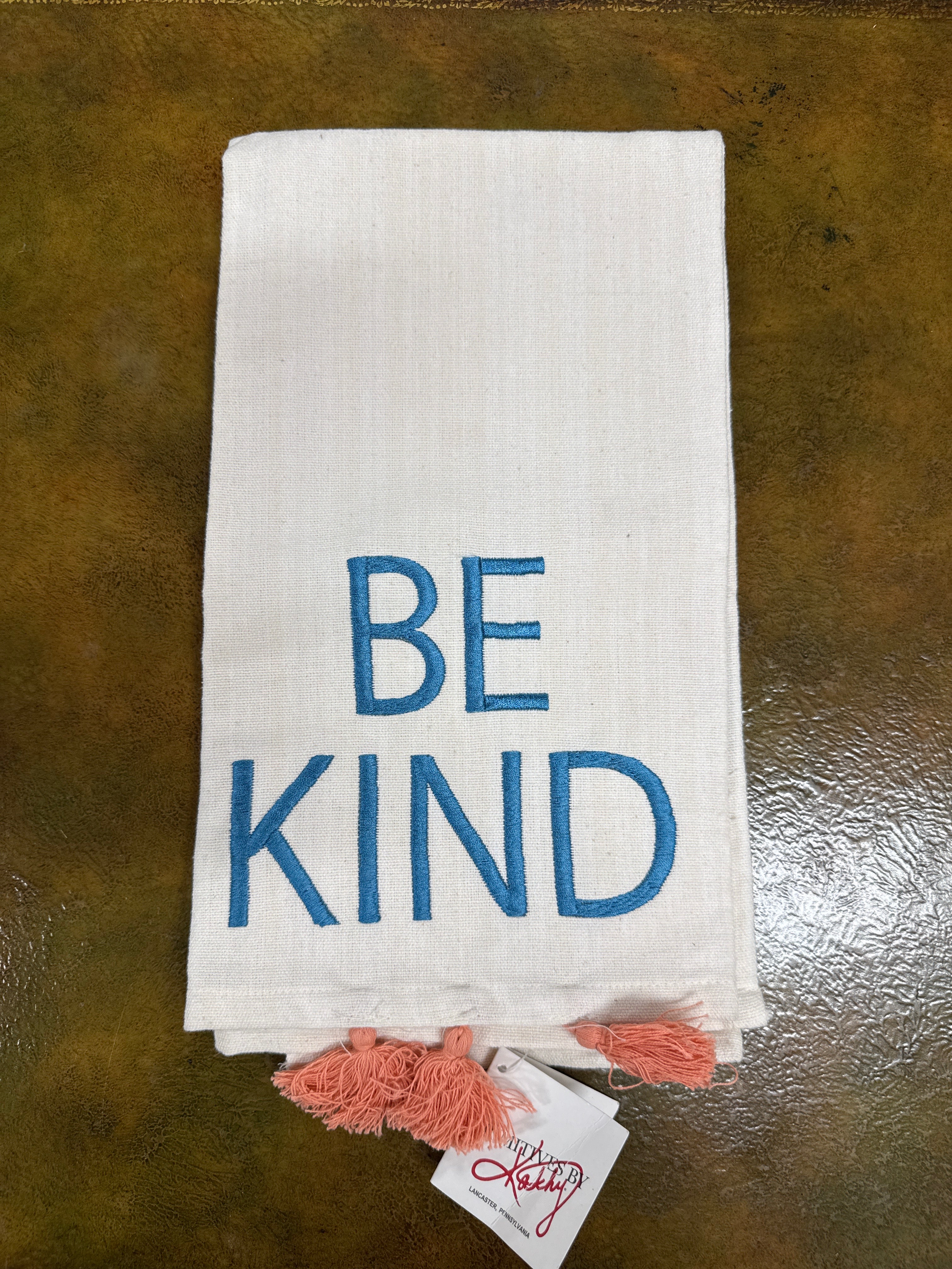 Ivory Be Kind Tea Towel