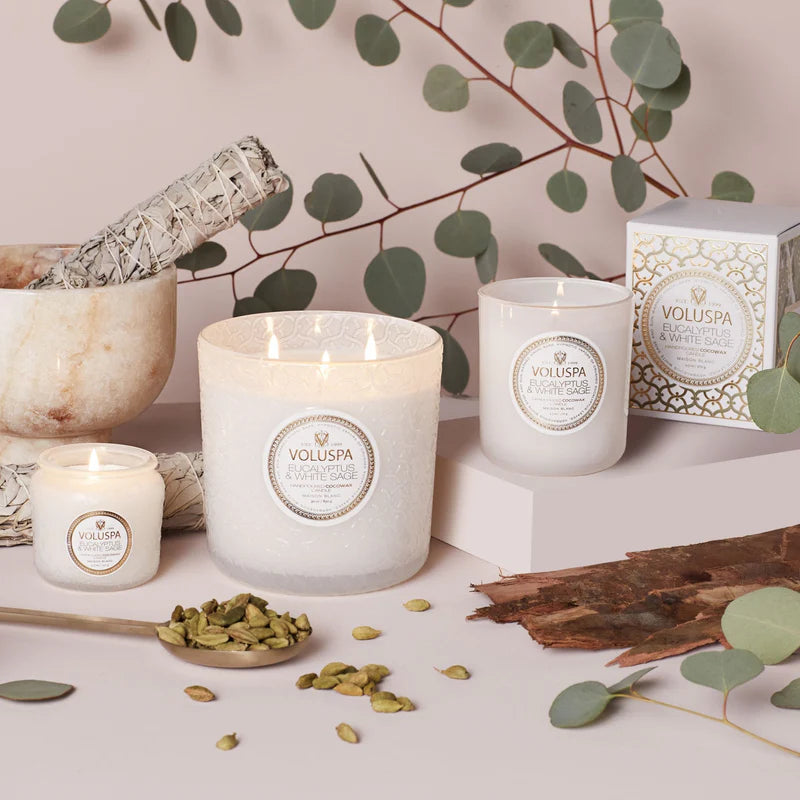 Eucalyptus & White Sage Boxed Luxe Candle