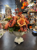 Weathered Gray Resin Compote Custom Arrangement