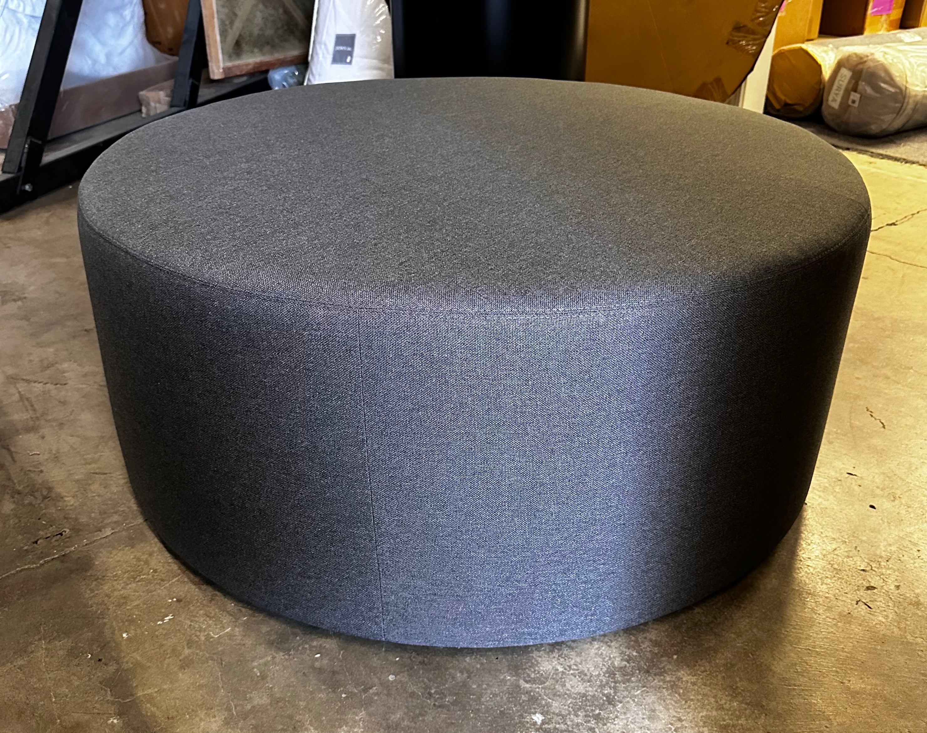 Poppin Block Party Round Ottoman