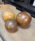 Polished Wood Orb 4"