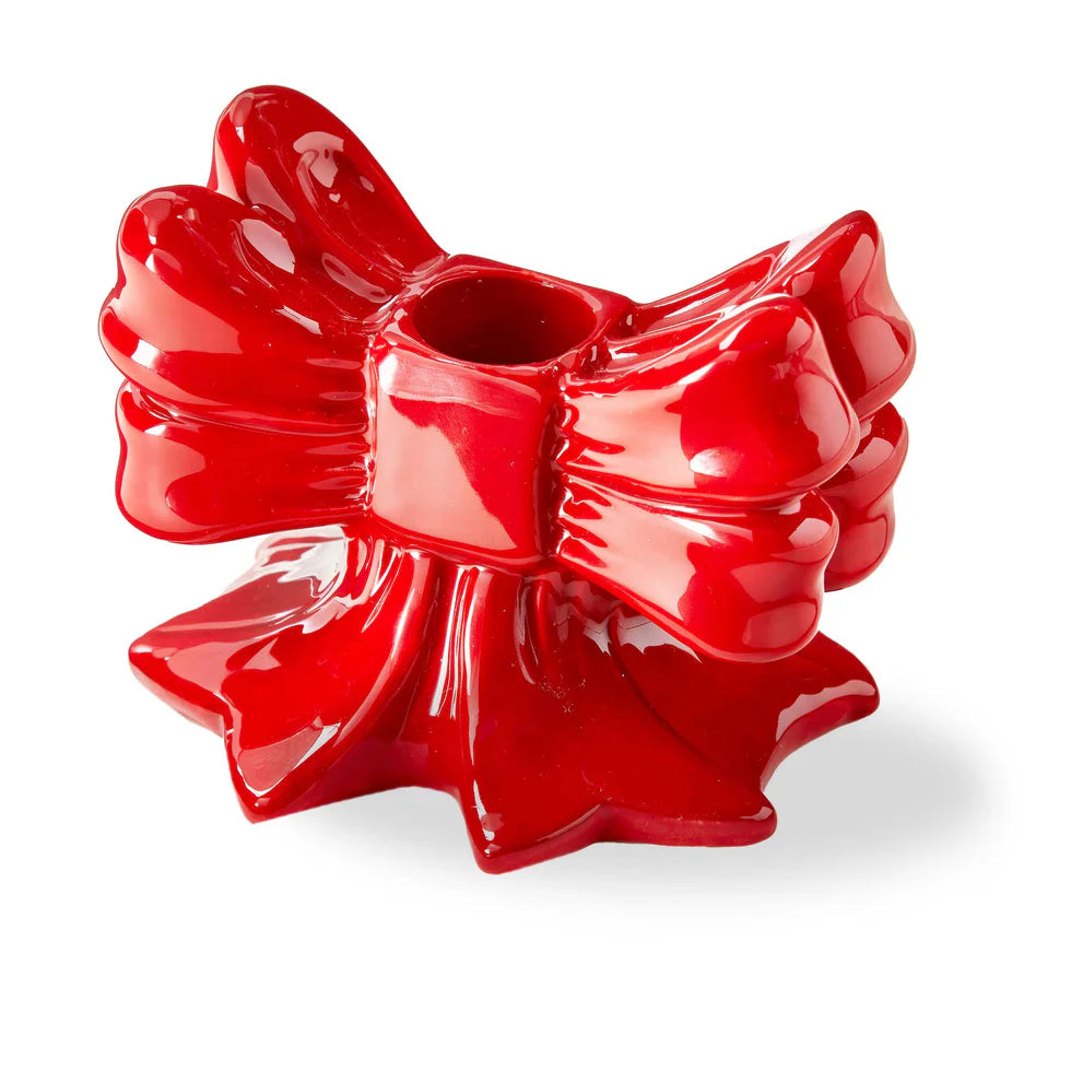 Very Merry Bow Taper Holder