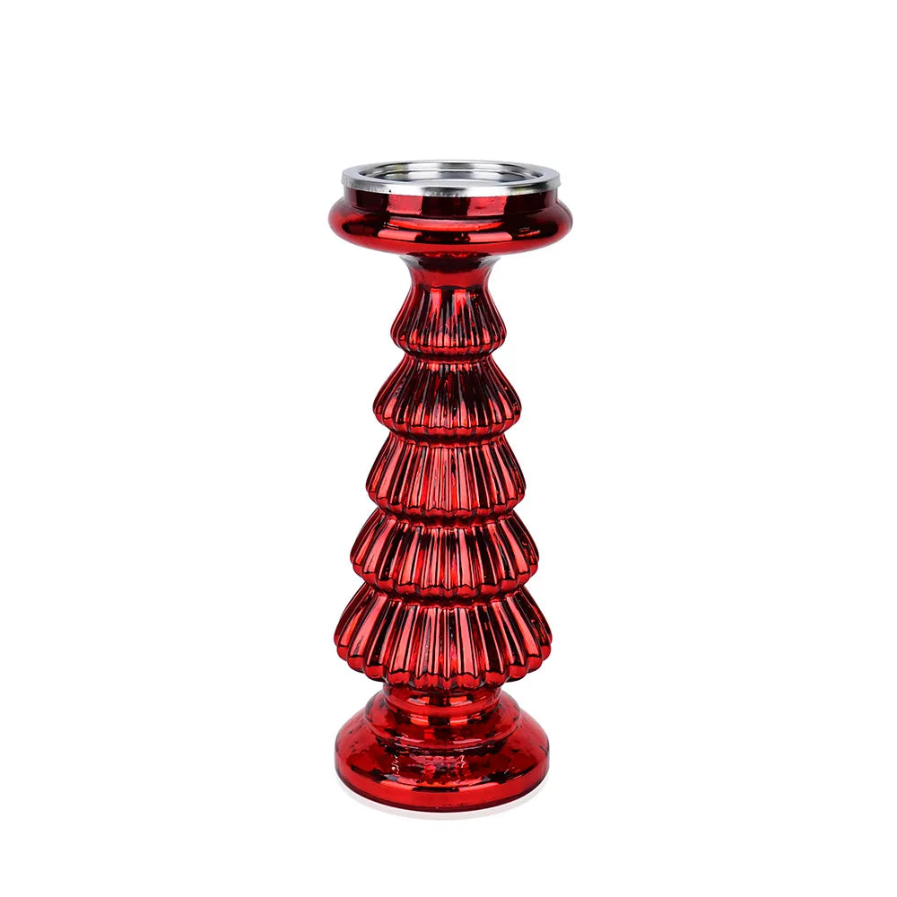 Red Tree Candle Holder 12"