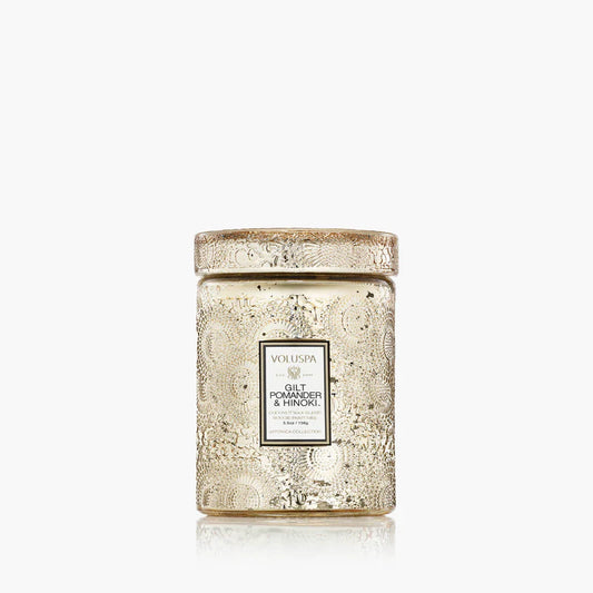 Gilt Pomander & Hinoki Small Glass Jar