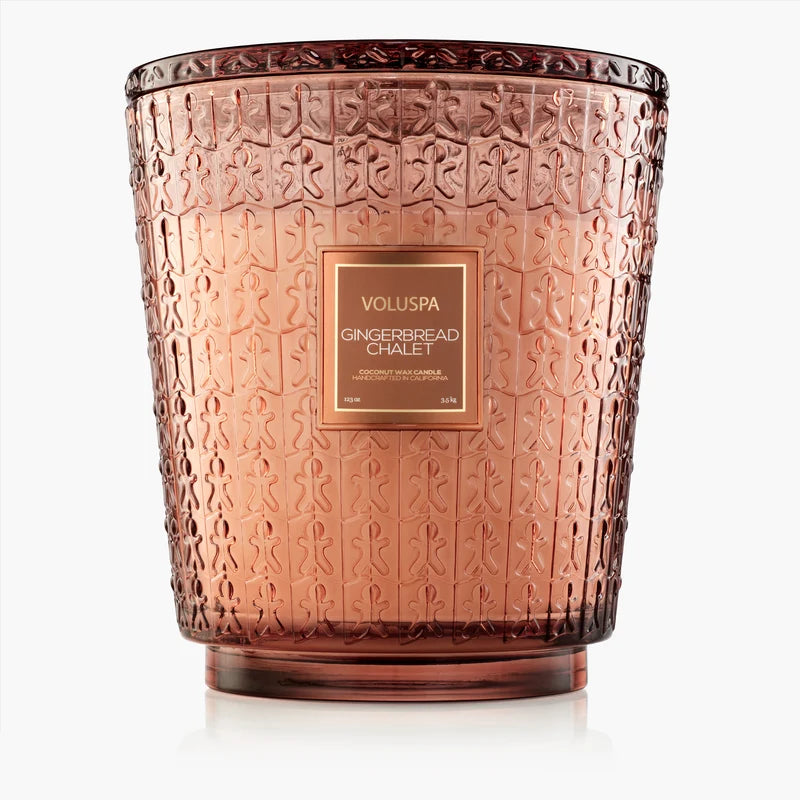 Gingerbread Chalet 5 Wick Hearth Candle
