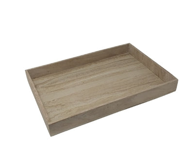 Rectangular Large Serving Tray Beige