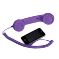 Purple Retro Telephone Handset for iPhone