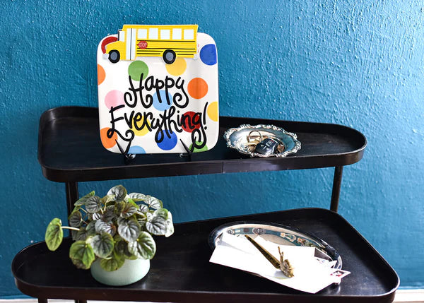 Bright Dot Mini Happy Everything! Square Platter