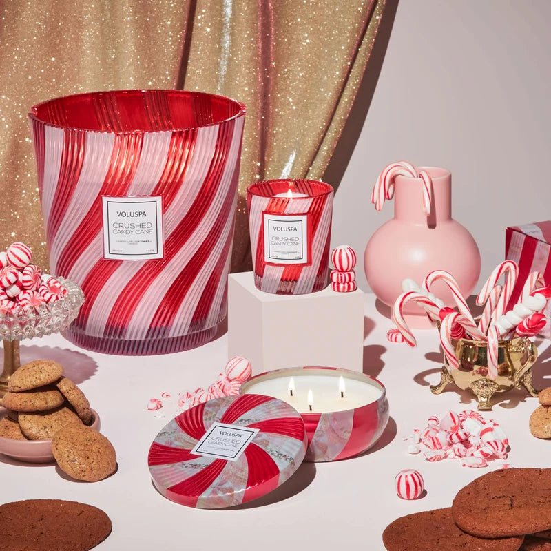 Crushed Candy Cane 5 Wick Hearth Candle