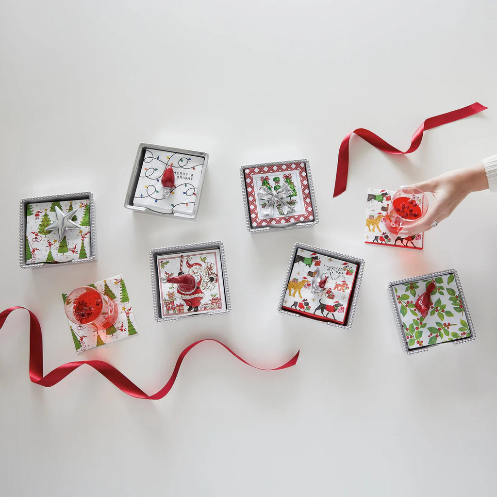 Red Bulb Signature Napkin Box Set