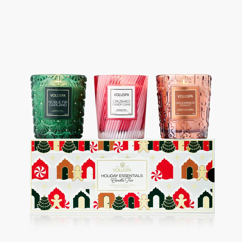 Holiday Village Candle Trio Assorted Gift Set