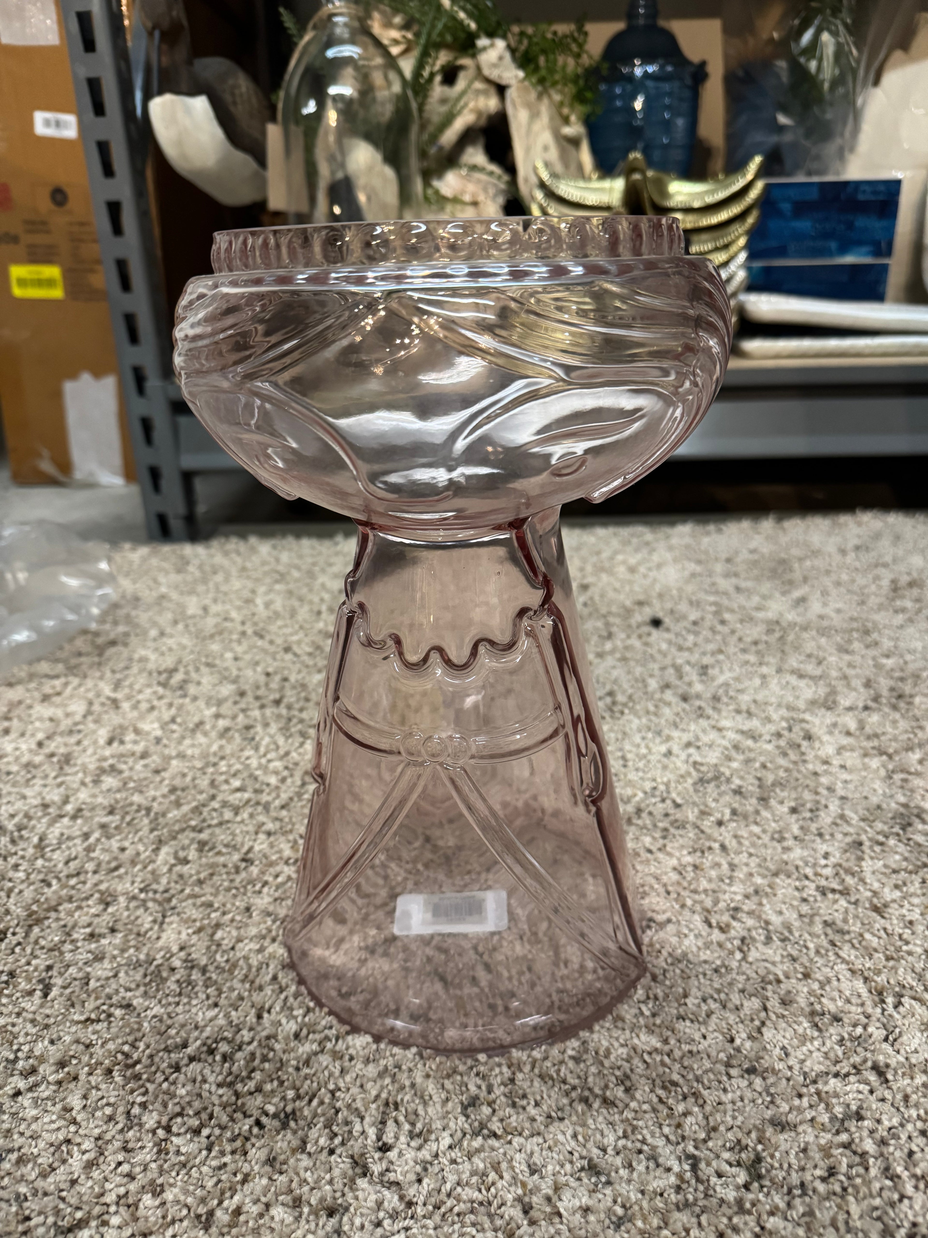 Pink Angel Glass Vase