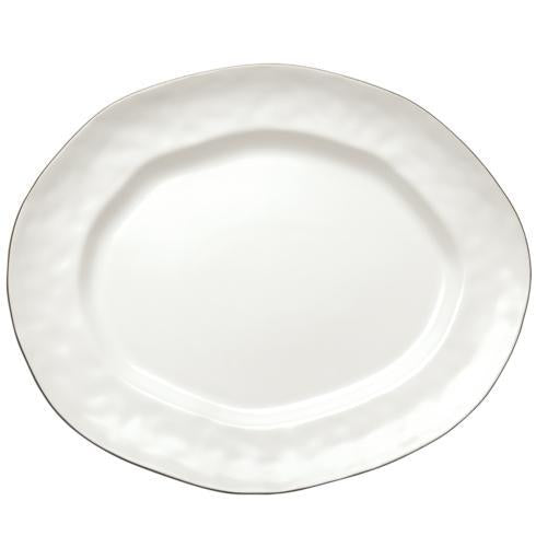 Cantaria Large Oval Platter Matte White