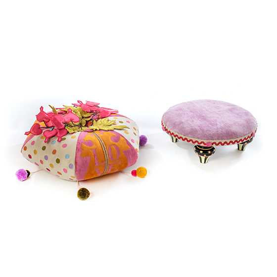 Bleeding Hearts Footstool