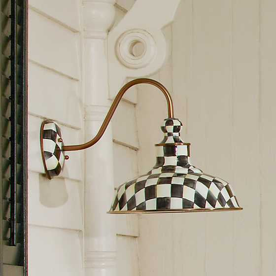 Courtly Check Barn Sconce - 12"