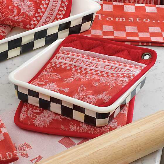 Courtly Check Enamel Baking Pan - 8"