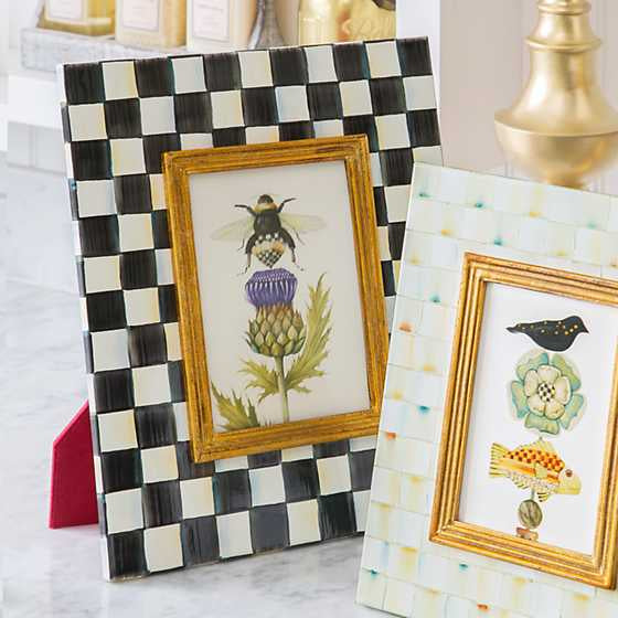 Courtly Check Enamel Frame - 5" x 7"