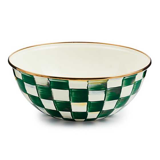 Emerald Check Medium Everyday Bowl