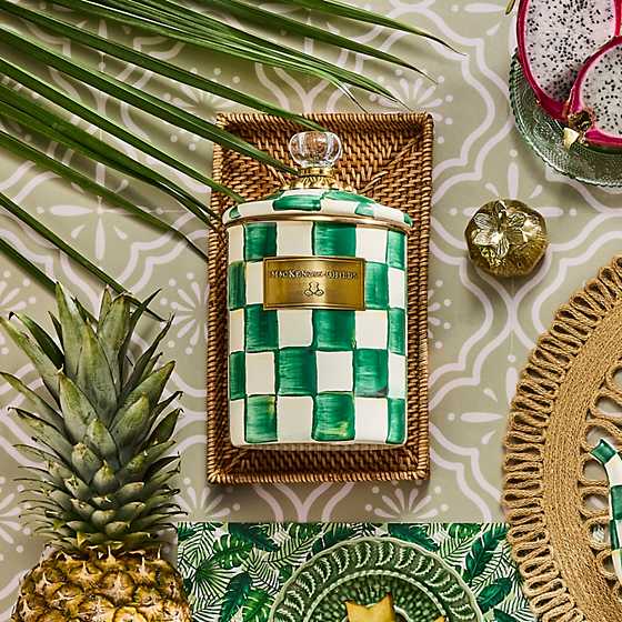 Emerald Check Medium Canister - Thumbnail 2