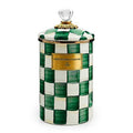 Emerald Check Large Canister
