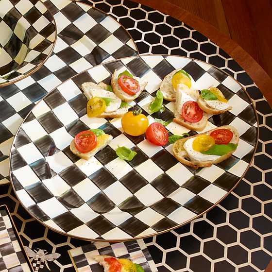 Courtly Check Medium Oval Platter