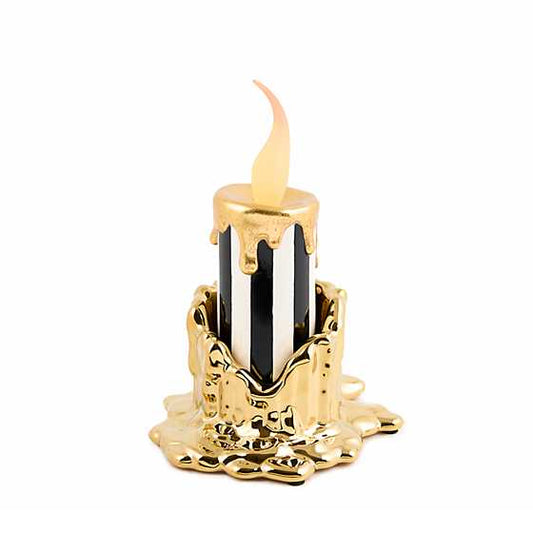 Haunted House Short Gold Candle