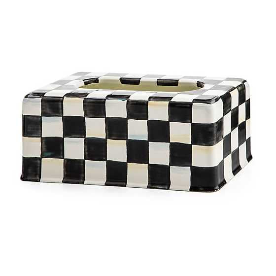 Courtly Check Enamel Standard Tissue Box Cover