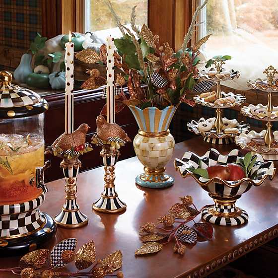 Courtly Check Ceramic Three Tier Sweet Stand
