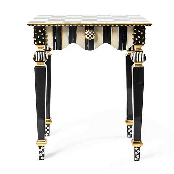 Courtly Stripe Side Table