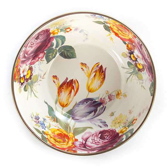 Flower Market Everyday Bowl - White