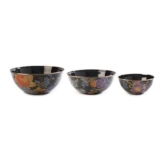 Flower Market Everyday Bowl Black