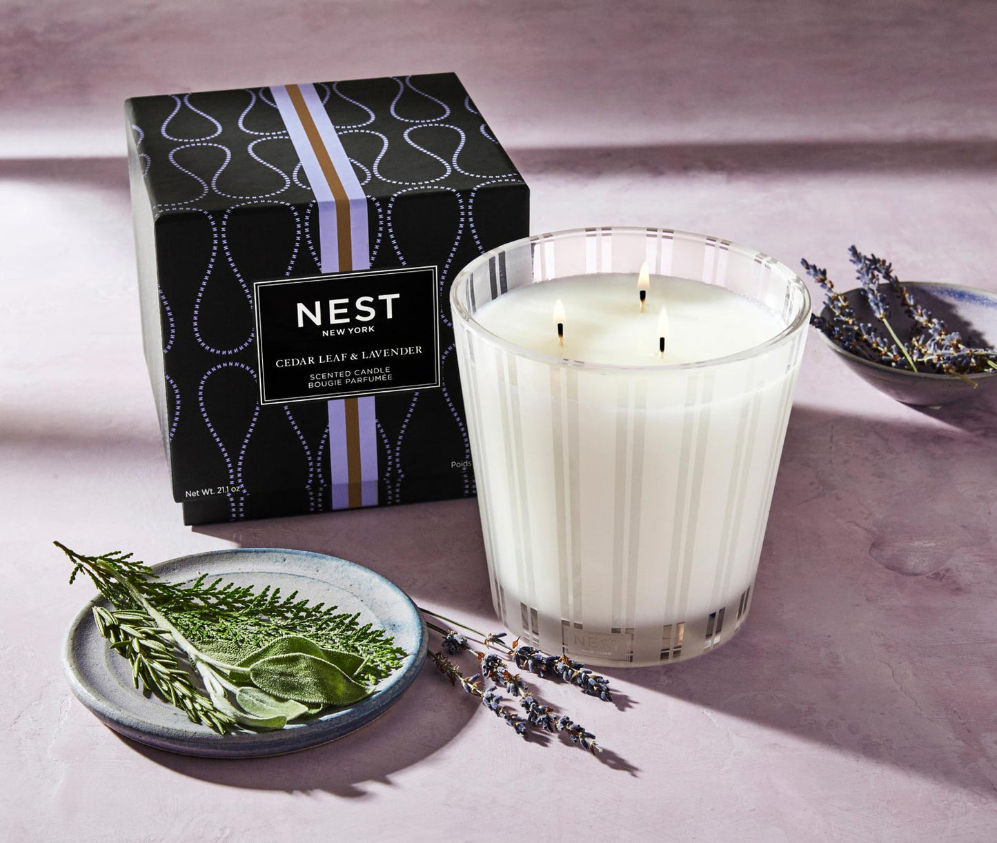 Cedar Leaf & Lavender 3 Wick