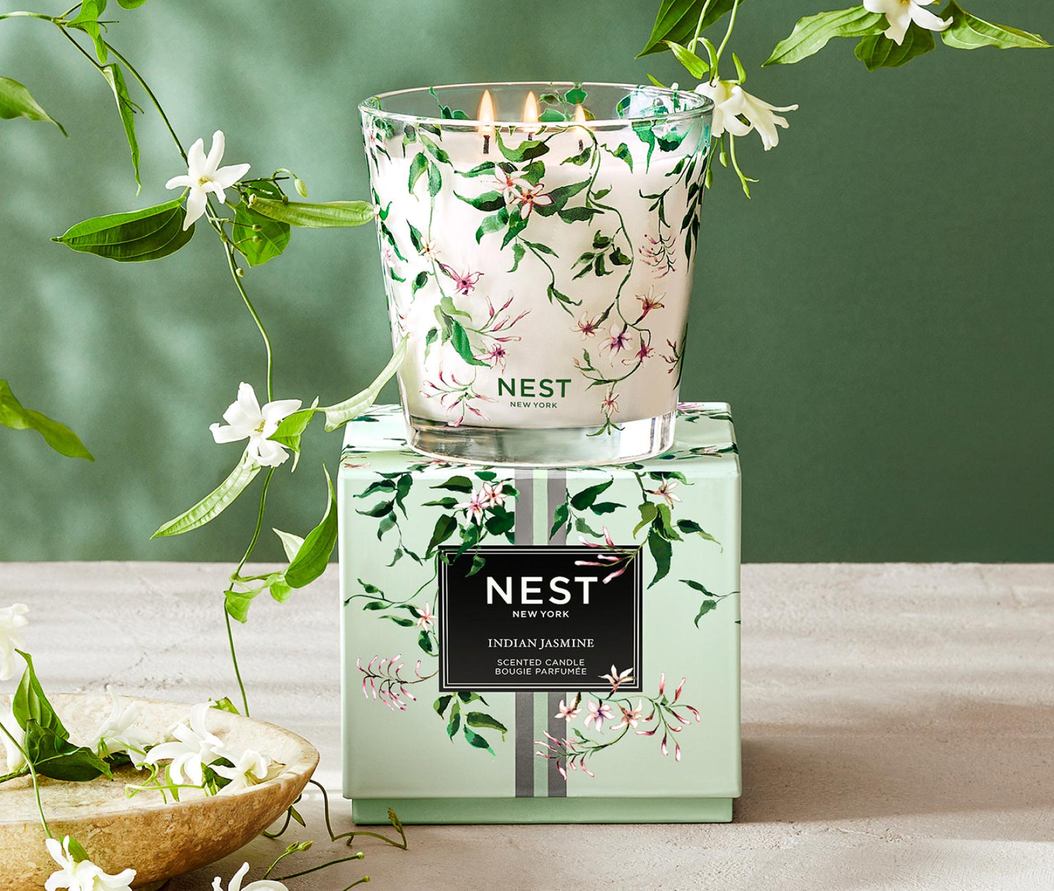 Indian Jasmine Specialty 3-Wick Candle