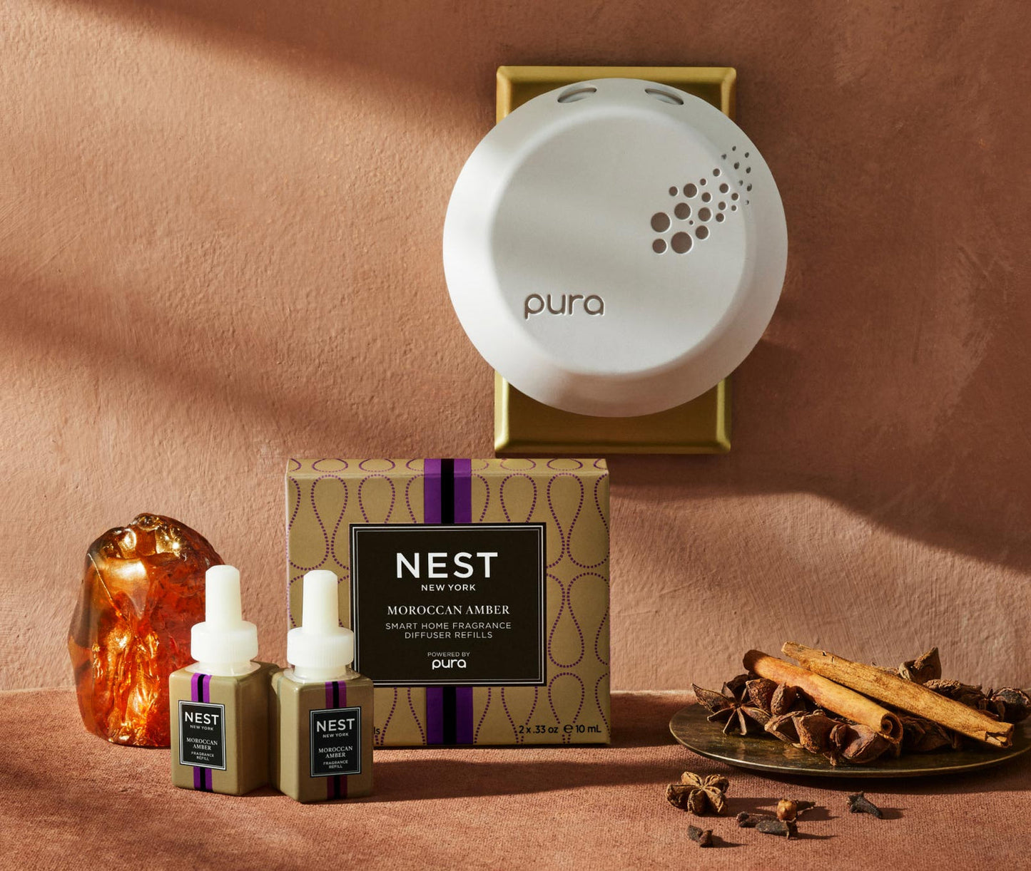 Moroccan Amber Refill Duo for NEST x Pura Smart Home Fragrance Diffuser