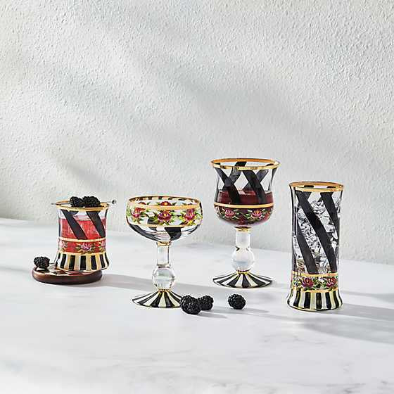 Maypole Black Coupe Glass