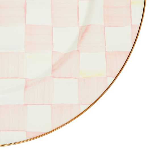 Rosy Check Dinner Plate