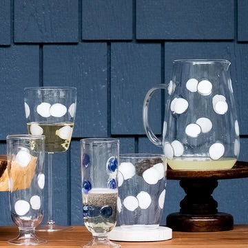 Drop Champagne Glass, White