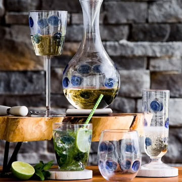 Drop Champagne Glass, White