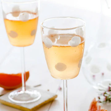 Drop Wine Glass, White
