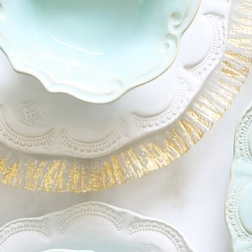 Incanto Stone White Lace Salad Plate