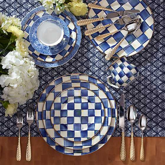 Royal Check Salad/Dessert Plate