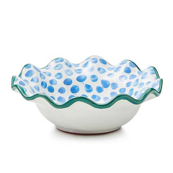 Paper & Pencil Dots Ceramic Fluted Berry Bowl