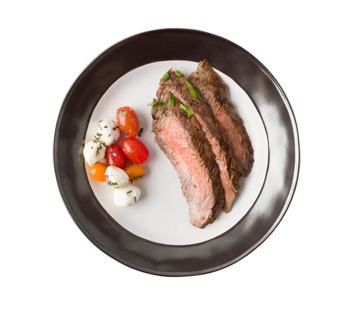 Emerson Dinner Plate - White/Pewter