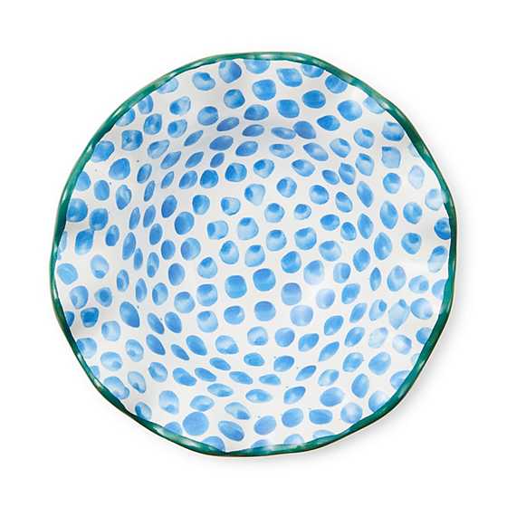 Paper & Pencil Dots Ceramic Fluted Berry Bowl