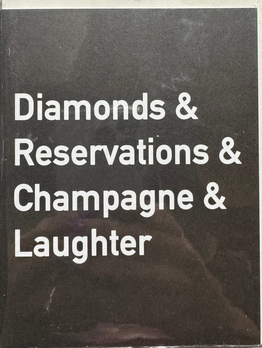 Diamonds & Reservations & Champagne & Laughter Greeting Card